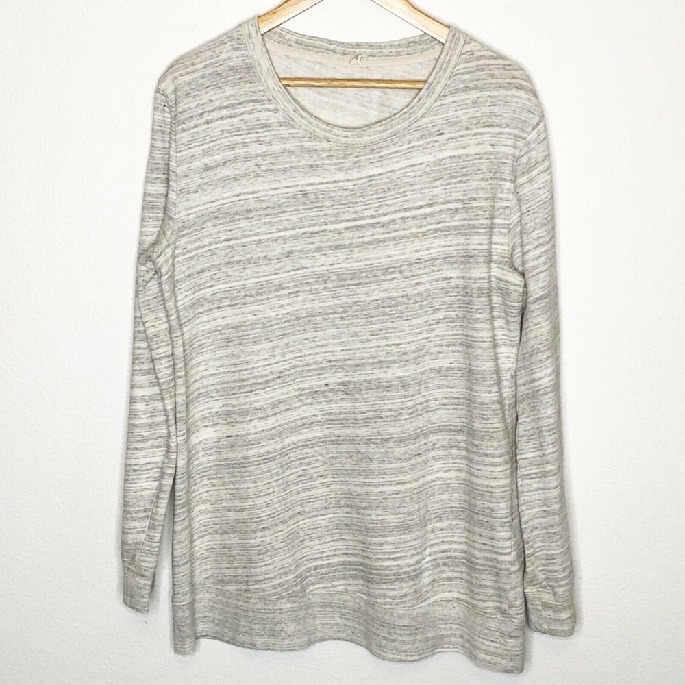 J. Crew Womens Size L Heathered Gray Sweatshirt